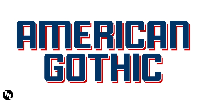 Ejemplo de fuente American Gothic